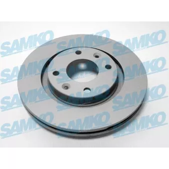Jeu de 2 disques de frein avant SAMKO P1002VR pour PEUGEOT 307 1.4 - 75cv