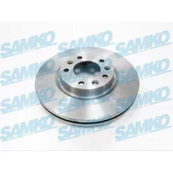 Jeu de 2 disques de frein avant SAMKO P1004V pour PEUGEOT 407 2.0 HDI - 163cv