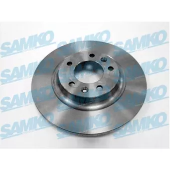 Jeu de 2 disques de frein arrière SAMKO P1005PR pour CITROEN C5 1.6 HDI 110 - 112cv