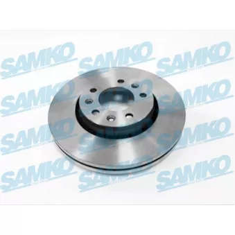 Jeu de 2 disques de frein avant SAMKO P1007V pour FIAT SCUDO 1.6 D Multijet - 90cv