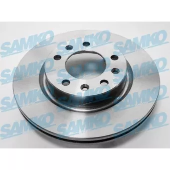 Jeu de 2 disques de frein avant SAMKO P1019V pour PEUGEOT 308 1.5 BlueHDi 100 - 102cv