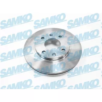 Jeu de 2 disques de frein avant SAMKO P1171VR pour CITROEN AX 1.4 GTI - 94cv