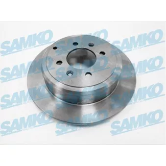 Jeu de 2 disques de frein arrière SAMKO P1191P pour PEUGEOT 406 2.0 16V - 132cv