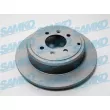 SAMKO P1191PR - Jeu de 2 disques de frein arrière