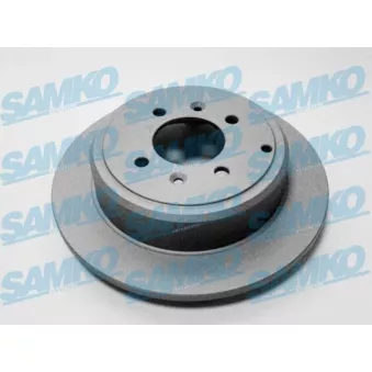 Jeu de 2 disques de frein arrière SAMKO P1191PR pour PEUGEOT 406 2.0 16V - 132cv