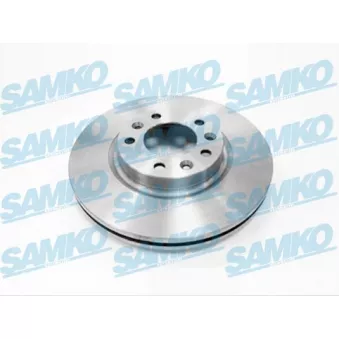 Jeu de 2 disques de frein avant SAMKO P1251V pour PEUGEOT 607 2.0 HDI - 109cv