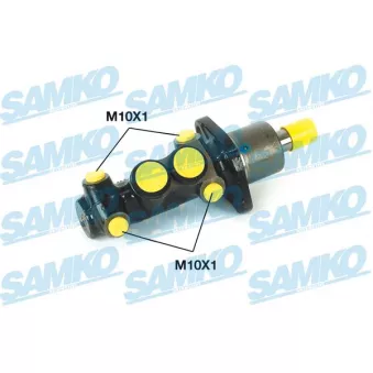 Maître-cylindre de frein SAMKO P16690 pour VOLKSWAGEN GOLF 2.0 Syncro - 115cv