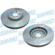 Disque de frein arrière gauche SAMKO [P2028VR]