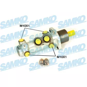 Maître-cylindre de frein SAMKO P30164 pour HONDA CR-Z 1.2 Natural Power - 52cv