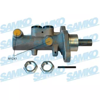 Maître-cylindre de frein SAMKO P30785 pour AUDI Q7 3.0 TDI quattro - 211cv