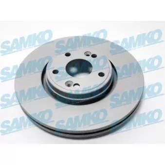 Jeu de 2 disques de frein avant SAMKO R1002VR pour RENAULT LAGUNA 1.9 DCI - 107cv