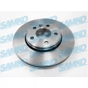 Jeu de 2 disques de frein avant SAMKO R1007V pour NISSAN PRIMASTAR DCI 100 - 100cv