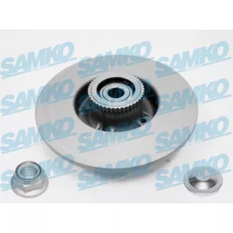 Jeu de 2 disques de frein arrière SAMKO R1009PRCA pour RENAULT SCENIC 1.9 DTI - 80cv