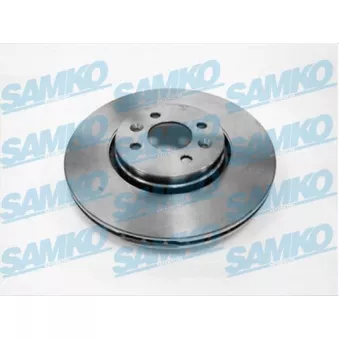 Jeu de 2 disques de frein avant SAMKO R1010V pour RENAULT SCENIC 2.0 - 135cv