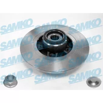 Jeu de 2 disques de frein arrière SAMKO R1033PCA pour RENAULT KANGOO 1.5 DCI - 68cv
