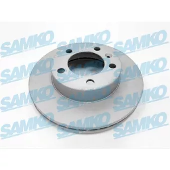 Jeu de 2 disques de frein avant SAMKO R1043VR pour PEUGEOT 405 2.3 CDTI [RWD] - 150cv