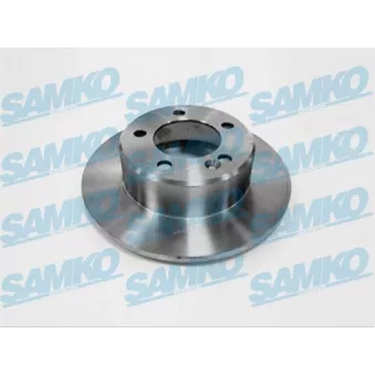 Jeu de 2 disques de frein arrière SAMKO R1044P pour CITROEN C15 2.3 CDTI (RWD) - 125cv