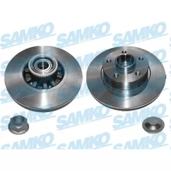 Jeu de 2 disques de frein arrière SAMKO R1072PCA pour FIAT TALENTO 1.6 D - 121cv
