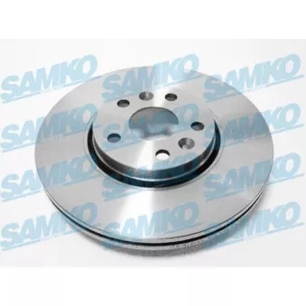 Jeu de 2 disques de frein avant SAMKO R1075V pour RENAULT SCENIC 2.0 DCI - 150cv