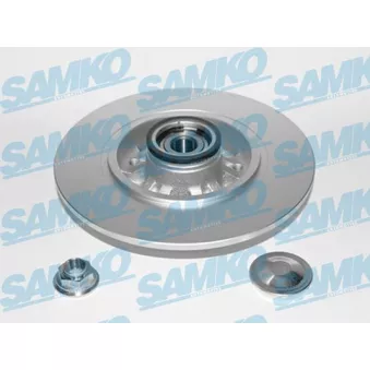 Jeu de 2 disques de frein arrière SAMKO R1078PRCA pour RENAULT MEGANE 1.3 TCe 160 - 159cv