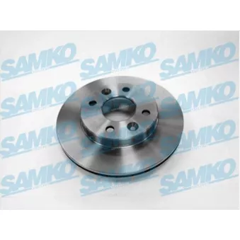 Jeu de 2 disques de frein avant SAMKO R1111V pour RENAULT R11 1.7 - 94cv