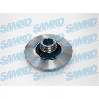 Jeu de 2 disques de frein arrière SAMKO R1391P pour RENAULT CLIO 1.9 D - 65cv