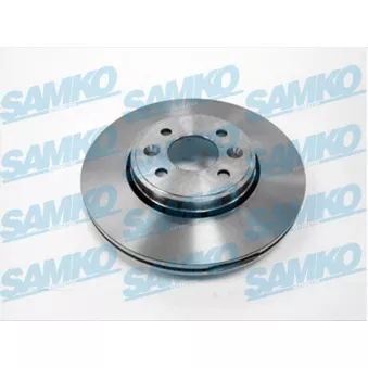 Jeu de 2 disques de frein avant SAMKO R1583V pour PORSCHE CAYENNE 1.6 16V - 107cv