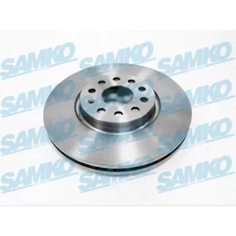 Jeu de 2 disques de frein avant SAMKO S2001V pour RENAULT R11 2.0 TDI - 140cv