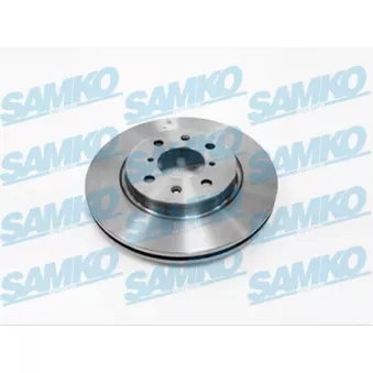 Jeu de 2 disques de frein avant SAMKO S5006V pour ALPINE A110 1.6 - 136cv