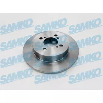 Jeu de 2 disques de frein arrière SAMKO S5007P pour SUZUKI CELERIO 1.2 4x4 - 94cv