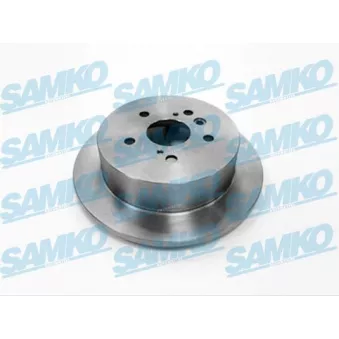 Jeu de 2 disques de frein arrière SAMKO T2008P pour TOYOTA AVENSIS 2.0 D - 116cv