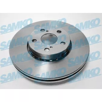 Jeu de 2 disques de frein avant SAMKO T2009V pour TOYOTA AVENSIS 2.0 TD - 90cv