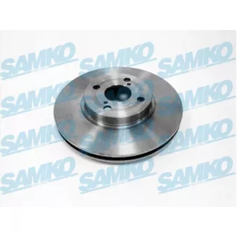 Jeu de 2 disques de frein avant SAMKO T2024V pour TOYOTA COROLLA 2.0 D-4D - 110cv