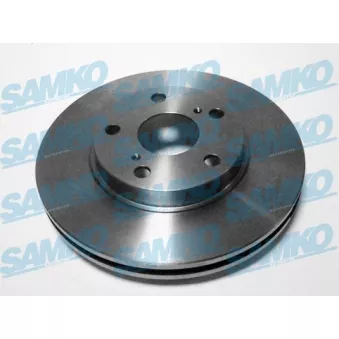 Jeu de 2 disques de frein avant SAMKO T2088V pour TOYOTA AURIS 1.3 - 99cv
