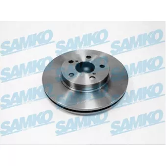 Jeu de 2 disques de frein avant SAMKO T2601V pour TOYOTA AVENSIS 2.0 D - 83cv