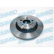 Jeu de 2 disques de frein arrière SAMKO [V1003V]