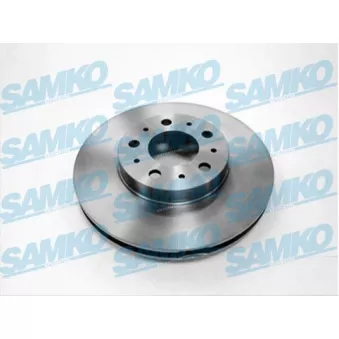 Jeu de 2 disques de frein avant SAMKO V1283V pour VOLVO V70 2.5 - 144cv