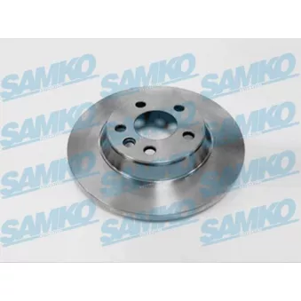 Jeu de 2 disques de frein arrière SAMKO V2002P pour VOLKSWAGEN SHARAN 1.8 T 20V - 150cv