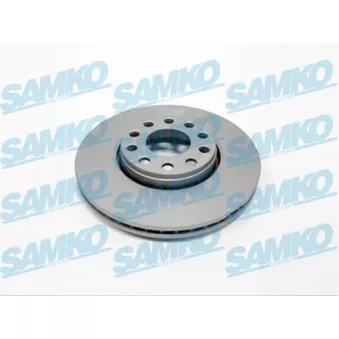 Jeu de 2 disques de frein avant SAMKO V2004VR pour VOLKSWAGEN PASSAT 2.8 4motion - 193cv