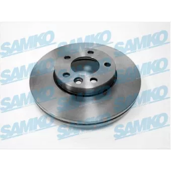 Jeu de 2 disques de frein avant SAMKO V2005V pour VOLKSWAGEN TRANSPORTER - COMBI 2.0 TDI - 114cv