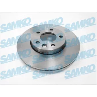 Jeu de 2 disques de frein avant SAMKO V2005VR pour VOLKSWAGEN TRANSPORTER - COMBI 2.0 TDI - 114cv