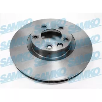 Disque de frein arrière gauche SAMKO V2017V pour VOLKSWAGEN TOUAREG 3.0 V6 TSI Hybrid - 333cv