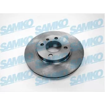 Jeu de 2 disques de frein avant SAMKO V2161V pour VOLKSWAGEN CADDY 1.7 SDI - 57cv