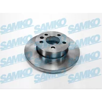Jeu de 2 disques de frein avant SAMKO V2361P pour VOLKSWAGEN TRANSPORTER - COMBI 2.5 Syncro - 110cv