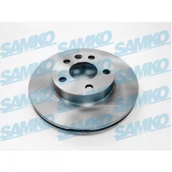 Jeu de 2 disques de frein avant SAMKO V2371V pour VOLKSWAGEN TRANSPORTER - COMBI 2.4 D Syncro - 78cv