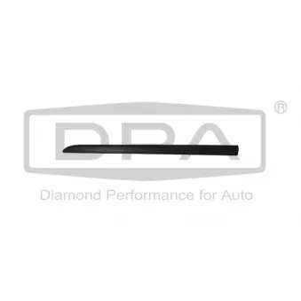 Baguette et bande protectrice, porte avant gauche DPA 88530712702