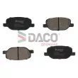 DACO Germany 321025 - Jeu de 4 plaquettes de frein avant