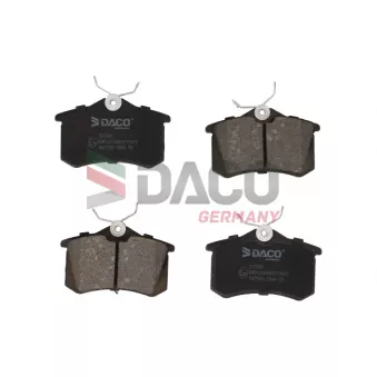 Jeu de 4 plaquettes de frein arrière DACO Germany 329986 pour MERCEDES-BENZ CLASSE S 2.2 DCI - 130cv