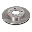 DACO Germany 602550 - Jeu de 2 disques de frein arrière