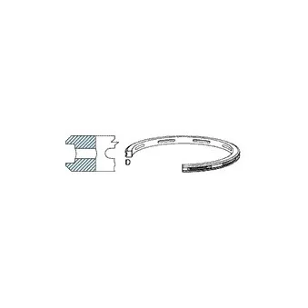 KOLBENSCHMIDT 15942 - Segment de piston